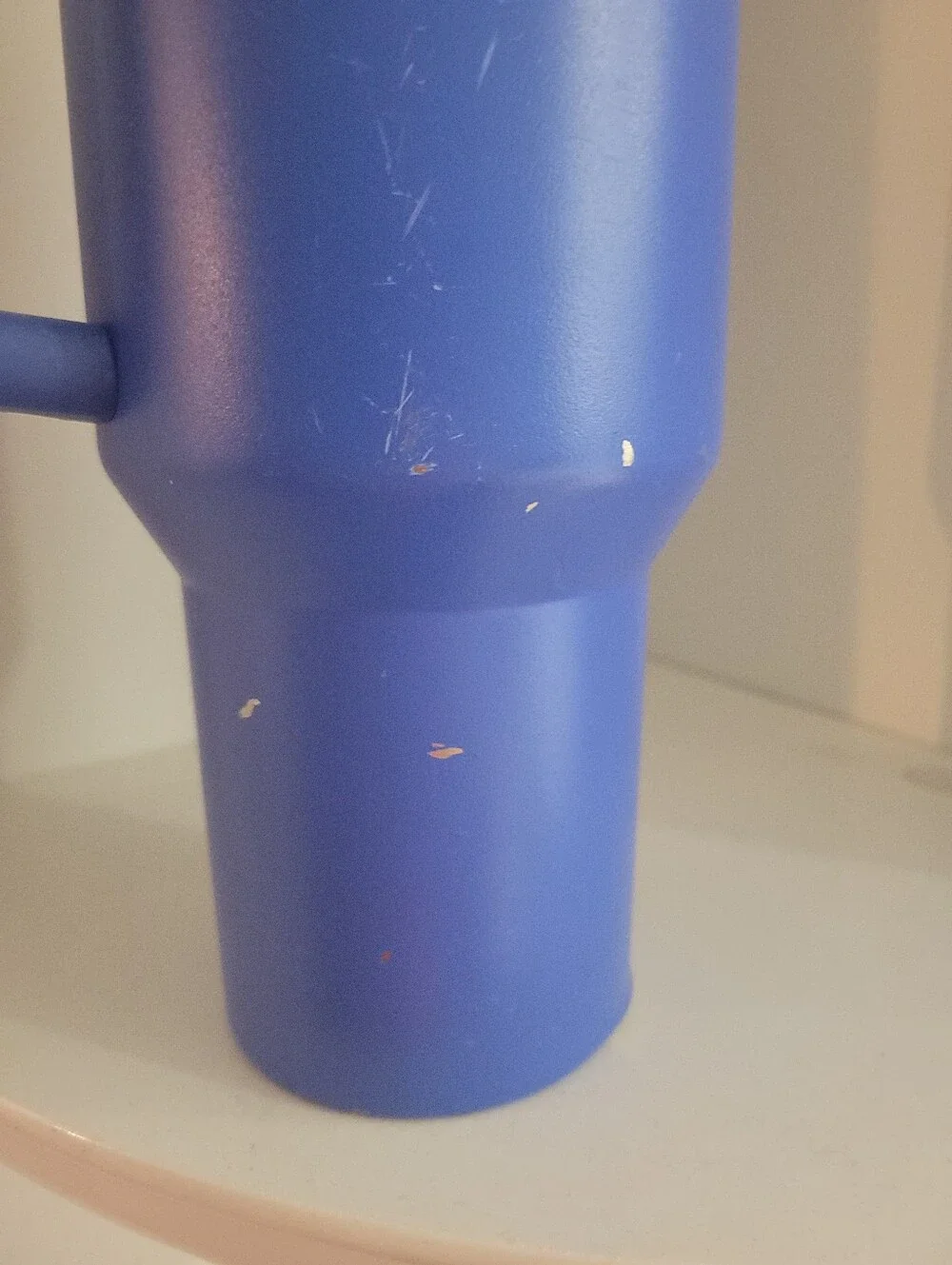 Stanley Travel Tumbler with Handle - Blue and White - Picture 2 of 3